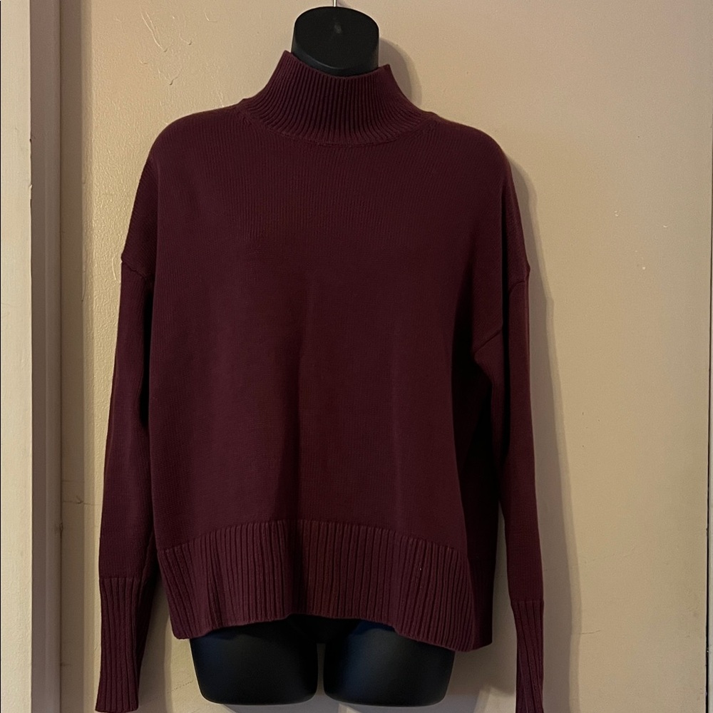 GAP Deep Burgundy/Plum Turtleneck Sweater